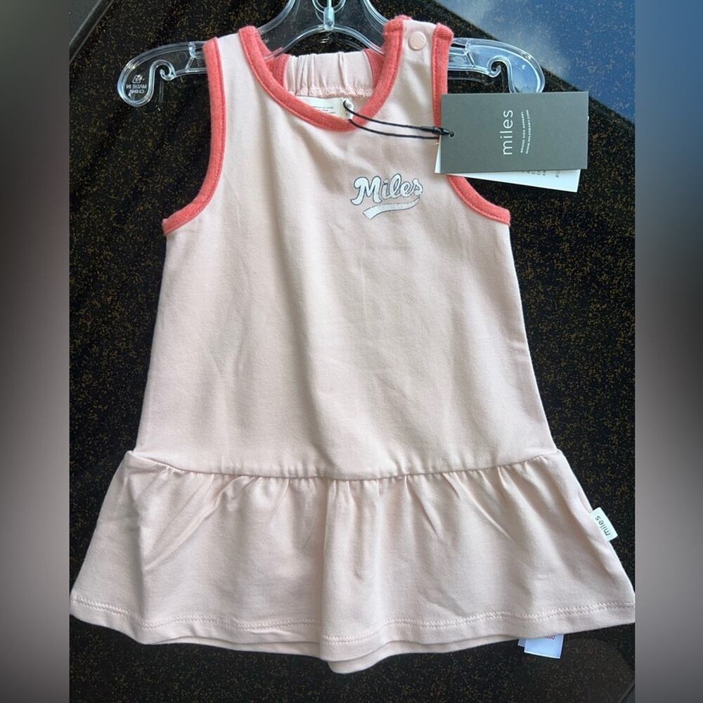 Miles Pink Tank Top Dress- Size 6 Months